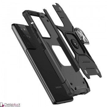 Wozinsky smūgiams atsparus dėklas su žiedu - juodas (Samsung S22 Ultra) Wozinsky smūgiams atsparus dėklas su žiedu - juodas (Samsung S22 Ultra)